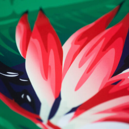 Colorful Flower Printed Custom Fabric Shower Curtains Wholesale - Image 6