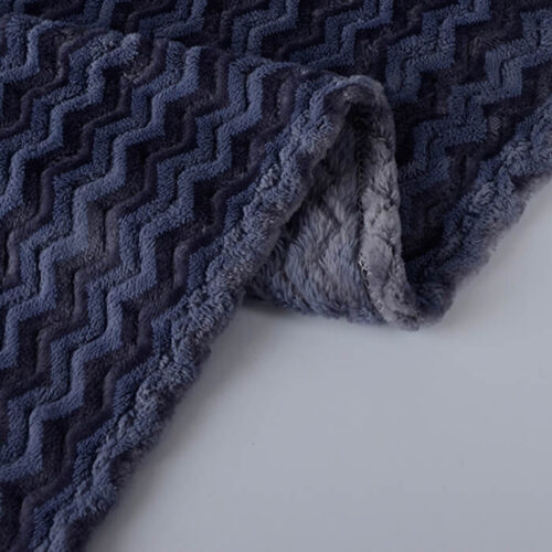Custom Blue Plush Baby Blankets Warm Childrens Blankets - Image 3