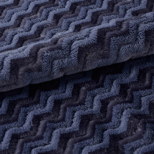 Custom Blue Plush Baby Blankets Warm Childrens Blankets - Image 4