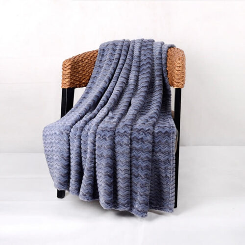Custom Blue Plush Baby Blankets Warm Childrens Blankets - Image 5