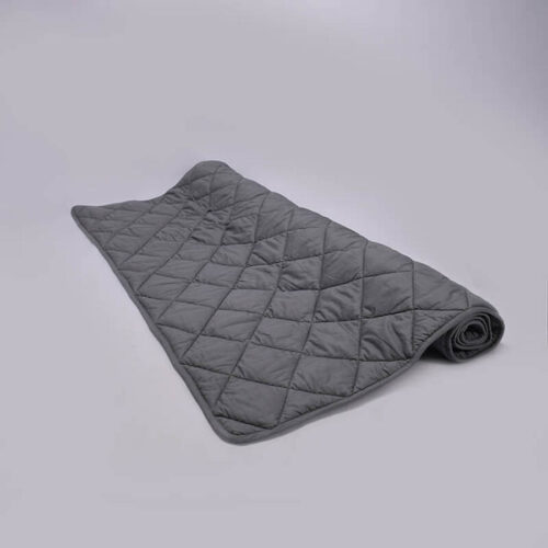 Custom Cotton Material Dark Grey Anxiety Weighted Blanket for Autistic Child - Image 4