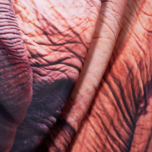 Custom Elephants Digital Print Polyester Fabric Shower Curtain - Image 5