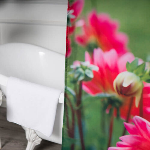 Custom Flower Print Shower Curtains Bulk - Image 4