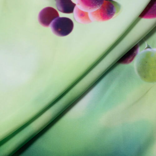 Custom Fruit Grape Printed Shower Curtain - Image 3