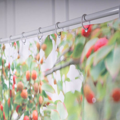 Custom Made Litchi Picture Printed Shower Curtains - Image 5