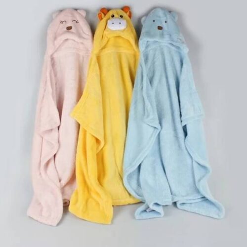 Custom Made Lovely Plush Hooded Baby Blanket with Ears - Image 4