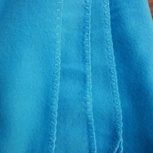 Custom Solid Color Blue Polar Fleece Blanket - Image 4