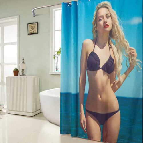 Alternative view of Customized Digital Printed Shower Curtains