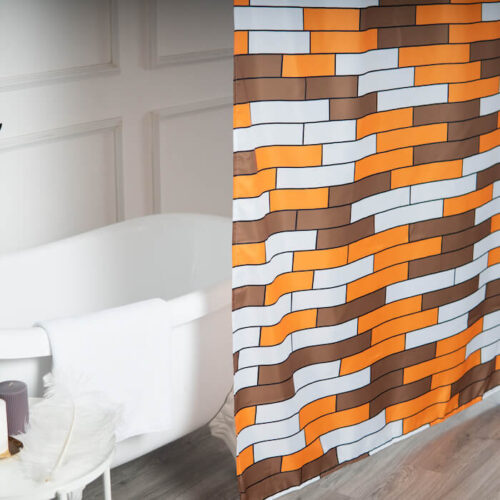 Different Shower Curtains with Unique Painting - Image 4