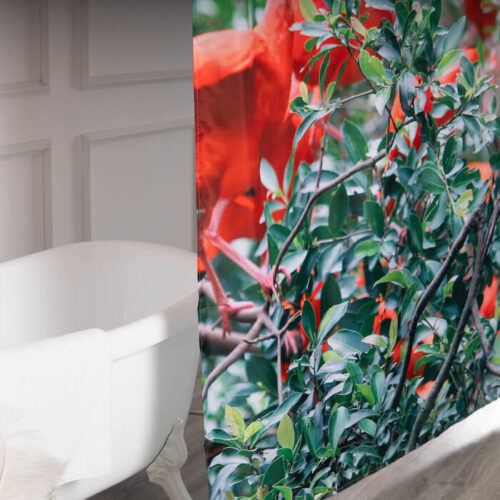 Flamingo Printed Commercial Shower Curtains Bulk - Image 3