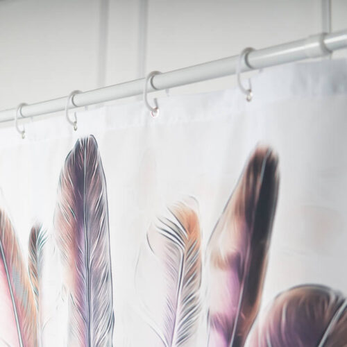 Leopard Printed 100 Polyester Shower Curtains - Image 3