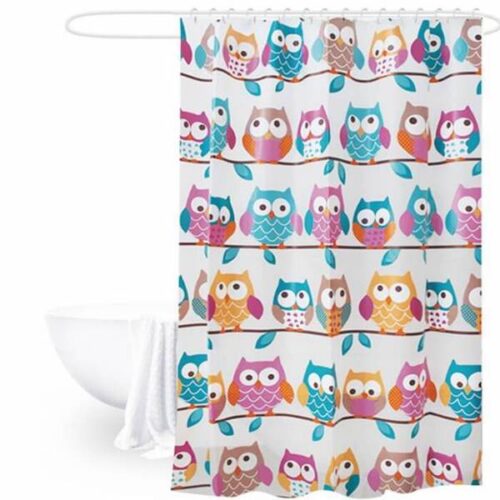 Alternative view of Personalized PEVA Cartoon Owl Shower Curtains Wholesale