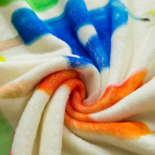 Plush Birthday Character Printed Flannel Blanket - Image 3