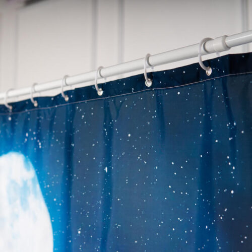 Polyester Shower Curtains with Owl Painting - Image 2