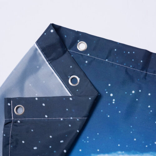 Polyester Shower Curtains with Owl Painting - Image 4
