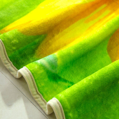 Sunflower Digital Printed Flannel Fleece Blanket - Image 4