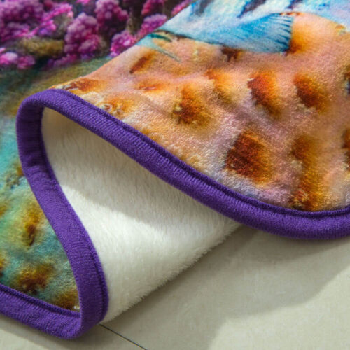 Underwater World Sea Print Flannel Throw - Image 4