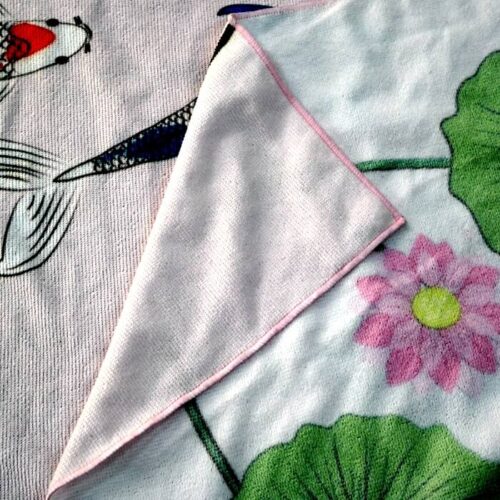 Wholesale Beautiful Beach Towels with Lotus Flower Printing - Image 7