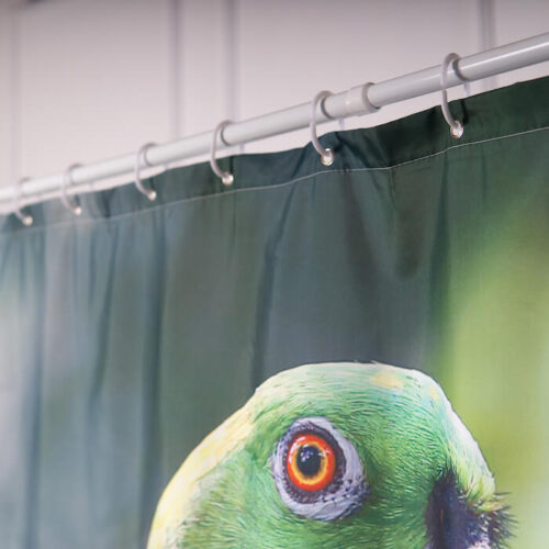 Alternative view of Wholesale Fabric Shower Curtains with Bird Printed