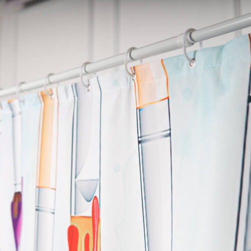 Wholesale Fabric Shower Curtains with Your Own Design - Image 2