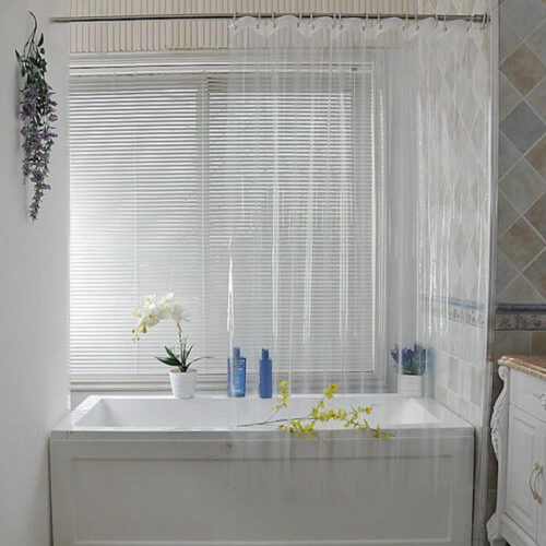 Customized Clear Shower Curtain with Design - Image 3